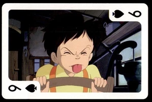 Tarjeta de póquer 1988 Nibariki-G Ensky My Neighbor Totoro japonesa #9 DE PICAS - Imagen 1 de 2