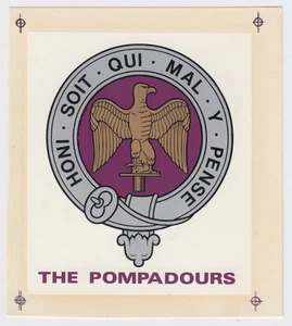 Vintage British Royal Air Force Anglian The Pompadours Sticker Flight Decal - Picture 1 of 2