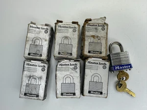 Quantity 7 Master Lock Small Padlocks 7KA System - Same Key for ALL - Picture 1 of 2