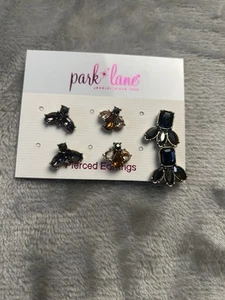 Park Lane BUMBLE BEES PIERCED EARRING TRIO Crystals pierced earring set of 3 - Picture 1 of 3