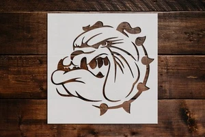 Bulldog Head Stencil - Art and Wall Stencil - Picture 1 of 1
