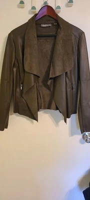  Bagatelle искусственной кожи куртка женщин, темно-серый, средний - Изображение 1 из 4