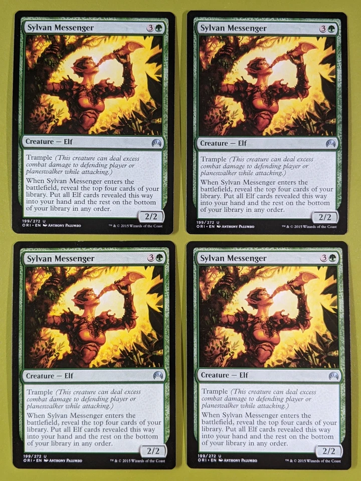 Sylvan Messenger x4 Magic Origins 4x Playset Magic the Gathering MTG  - Image 1 of 1