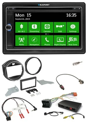 Blaupunkt Bluetooth 2DIN Lenkrad DAB USB TMC Navigation für BMW Mini F55/F56 201 - Bild 1 von 4