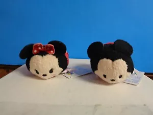 Disney Tsum Tsum stackable plush, X2 (Mickey Mouse & Minnie Mouse) - Picture 1 of 4