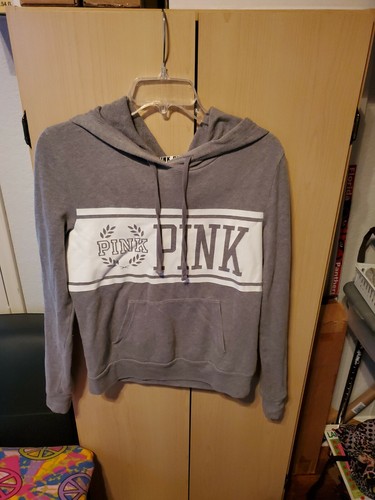 UNDERCOVER Pink Victorias Secret Long Sleeve Womens xs Gray hoodie