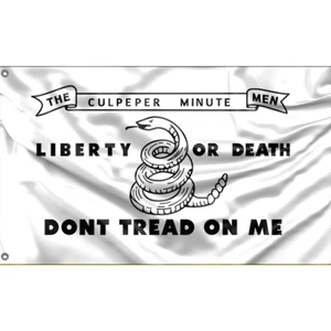 Culpeper Minutemen Flag, Unique Design, 3x5 Ft / 90x150 cm size, EU Made - Picture 1 of 6