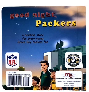 Good Night, Packers Board Book By Brad M Epstein Green Bay Football NEW - Picture 1 of 9