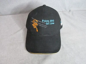 2013 PG und E PG&E schwarz Retro Logo Mütze Kappe Strapback Stangen 2013 GC LINE Lineman - Bild 1 von 7