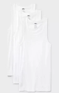Men's Tank Top 3pk - Dealworthy™ White 2XL New Open Packaging - Picture 1 of 3