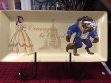 Beauty and the Beast Ceramic Serving Tray Plate Platter Disney Princess Dishes