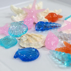 Coquillages acryliques multicolores, conque artificielle, étoile de mer, thème sirène fête De