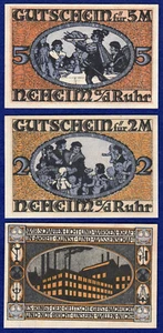 Notgeld x3, Germany, Neheim a/d Ruhr, Emergency Money (Ref. t5354) - Picture 1 of 2