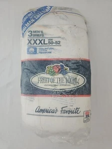 1989 Fruit of the Loom weißer Slip Größe 50-52 XXXL Vintage Unterwäsche Made USA - Bild 1 von 4