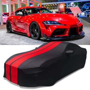 For 2020 2021 2022 Toyota GR Supra Indoor Car Cover Satin Stretch Dust-proof