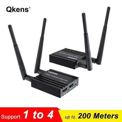 200m Wireless HDMI Extender Video Transmitter and Receiver 1080P Share PC To TV - Image 1 of 4