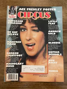 Circus Magazine April 27, 1978 Grace Slick KISS Ace Frehley POSTER Blondie #180 - Picture 1 of 4