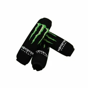 Monzter Logo Shock Covers SOX SMC XLC STINGER 300 *NEOPRENE* - Picture 1 of 2