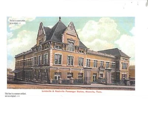 Knoxville Tennessee Louisville Nashville RR Passenger Statn PC Lg Color REPRINT - Picture 1 of 2