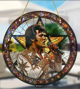 ELVIS está de vuelta! Aquí como parasol con efecto WOW * Imagen de ventana Ø 20 cm (C) - Imagen 1 de 1
