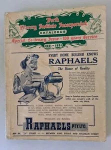 Perth Literacy Incorporated Catalogue 100 Year Service Special Issue.1951 Rare. - Picture 1 of 5