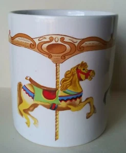 🎠VINTAGE 1985 WILLITTS DESINGS CARROUSEL CERAMIC CUP COFFEE MUG COLLECTION -HTF - Picture 1 of 8