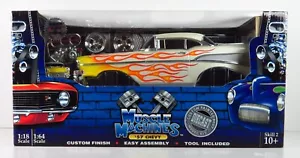 Muscle Machines 1957 Chevy Bel Air Build It Model Diecast Car 1:18 & 1:64 - Picture 1 of 1
