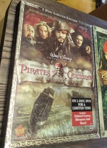 Pirates of the Caribbean DVDs: Dead Man's Chest & At worlds End - Picture 1 of 4