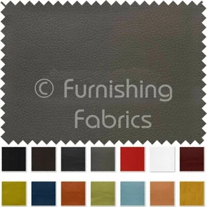 Soft Faux Leather Thick Durable PU Upholstery Fabrics Leatherette Vinyl Material - Picture 1 of 29