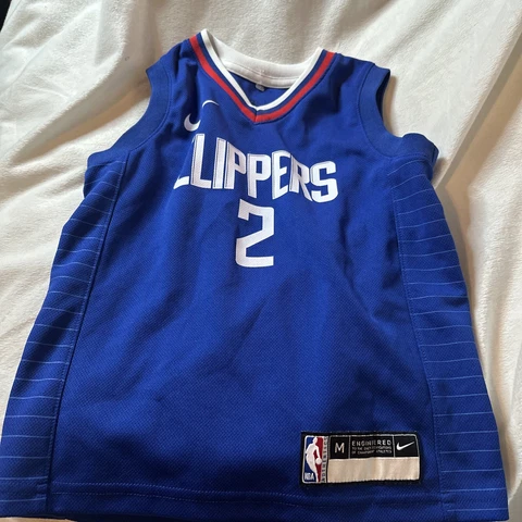 NIKE CLIPPERS NBA KAWHI LEONARD SWINGMAN BLUE JERSEY #2 YOUTH MEDIUM kids 5 year Cover