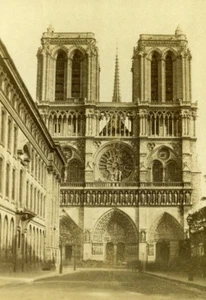 France Paris Cathedrale Notre Dame Second Empire Old CDV Photo 1865 - Picture 1 of 3