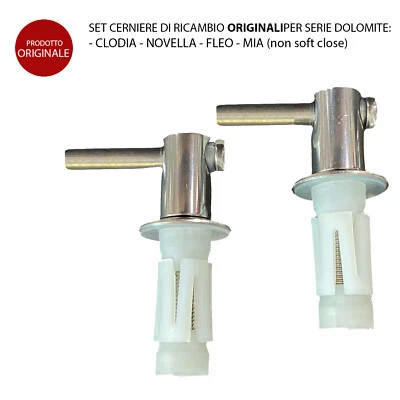 Cerniere Copriwater per Dolomite Clodia Novella Fleo Mia (non soft) Originali - Immagine 1 di 4