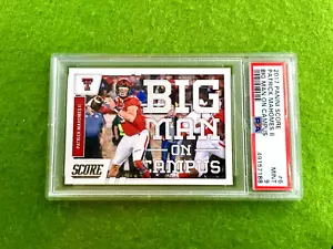 Patrick Mahomes PSA 9 ROOKIE CARD JERSEY #5 TT 2017 Score PATRICK MAHOMES SP RC - Picture 1 of 24