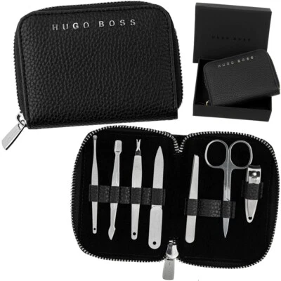 HUGO BOSS Maniküre Pediküre Nagelpflege Set Hautschere Nagelknipser Pinzette - Bild 1 von 4