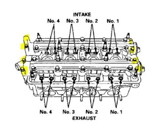 Honda Acura B16A B18C VTEC Cylinder Head Cam Cap Outer Bolts, 8 piece, 10mm only - Bild 1 von 3