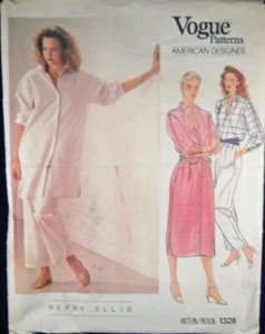 VINTAGE VOGUE AMERICAN DESIGNER PATTERN - PERRY ELLIS # 1328 - Picture 1 of 2