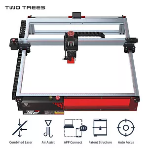 Zwei Bäume TS2 10W CNC Lasergraviermaschine mit Luftgerät Flammenerkennung H0F3 - Bild 1 von 12