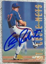 New York Mets Chris Roberts Signed 1994 Classic Best Gold Card Auto