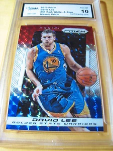 DAVID LEE WARRIORS 2013 PRIZM RED, WHITE, & BLUE MOSAIC PRIZM # 51 GRADED 10 - Picture 1 of 1
