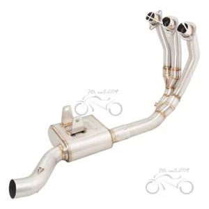 For Triumph Trident 660 2021-2023 Exhaust System Header Front Link Pipe 51mm - Picture 1 of 6