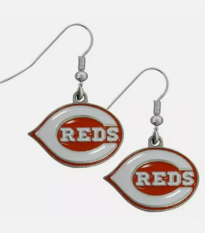 Cincinnati Reds MLB Dangle Ear Rings Cover