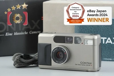 CONTAX T2 35mm Point & Shoot Film Camera w/ Data Back, Box [Very Good] - Image 1 of 4
