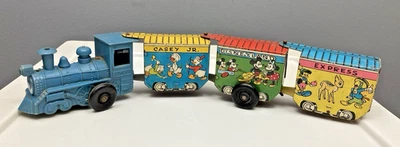 VINTAGE ORIGINAL DISNEYLAND EXPRESS TIN WIND-UP TOY TRAIN Marx FOR PARTS — 第 1/4 张图片
