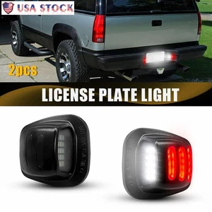 2x Accesorios TUBO ROJO LED Luz de Etiqueta Trasera para GMC Suburban Sierra - Imagen 1 de 15