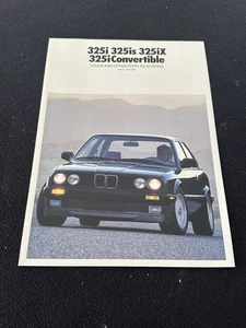 BMW Serie 3 1989 folleto gráfico de colores '89 E30 325i 325is 325iX catálogo de muestras - Imagen 1 de 3