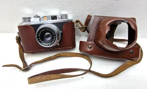 Vintage Halina 35X analoge Kleinbildkamera Anastigmat 45mm F3.5 mit Tasche - Bild 1 von 23