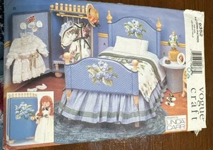 Vogue 9352 Doll Furniture Bedroom Suite Bed Lamp Table Linda Carr UNCUT FF - Picture 1 of 3