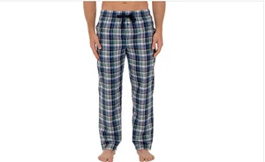 Pantalón pijama tejido para dormir Fruit of the Loom azul talla grande para hombre - Imagen 1 de 1