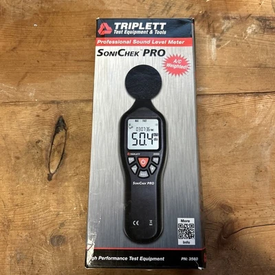 Triplett 3550 SoniChek PRO Professional Decibel Sound Level Meter - A/C Weigh... - Image 1 of 4