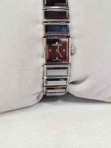 Swarovski Uhr Eckig Kristall Edelstahlband Damen NEUWERTIG - Bild 1 von 6